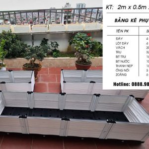 Chậu Ghép Thông Minh KT 200cm X 50cm X 39cm