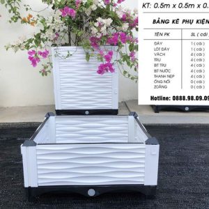 Chậu Ghép Thông Minh KT 50cm X 50cm X 23cm