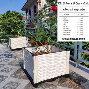 Chậu Ghép Thông Minh KT 50cm X 50cm X 39cm