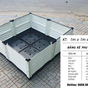 Chậu Ghép Thông Minh KT 100cm X 100cm X 39cm