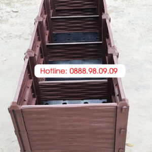 Chậu Ghép Thông Minh Màu Cafe KT 200cm X 50cm X 39cm