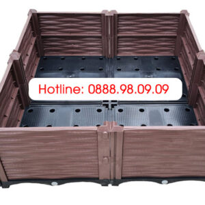Chậu Ghép Thông Minh Màu Cafe KT 100cm X 100cm X 39cm
