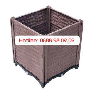 Chậu Ghép Thông Minh Màu Cafe KT 50cm X 50cm X 55cm