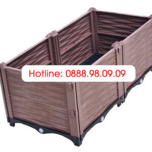 Chậu Ghép Thông Minh Màu Cafe KT 100cm X 50cm X 39cm