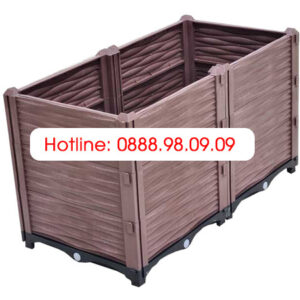 Chậu Ghép Thông Minh Màu Cafe KT 100cm X 50cm X 55cm
