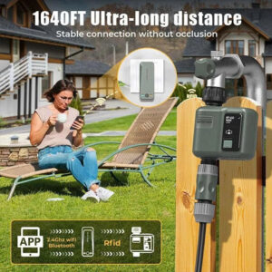 Bộ bộ hẹn giờ tưới nước không dây WIFI RF HCT633: kết nối 1 chạm xa & ổn định, thời tiết thông minh.